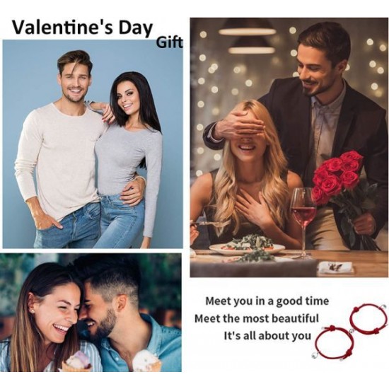 Couples Bracelets Magnetic Mutual Attraction Relationship Matching Friendship Rope Bracelet Set For Women Men Boyfriend Girlfriend Him Her BFF Best Friends Bracelet Braided Charm Pendants Couples Bracelets Magnetic Mutual Attraction Relationship Matching Friendship Rope Bracelet Set For Women Men Boyfriend Girlfriend Him Her BFF Best Friends Bracelet Braided Charm Pendants